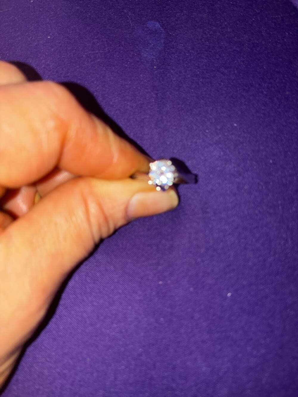 Mossianite Diamond Solitaire Engagement Ring in (R128) - Picture 3 of 8